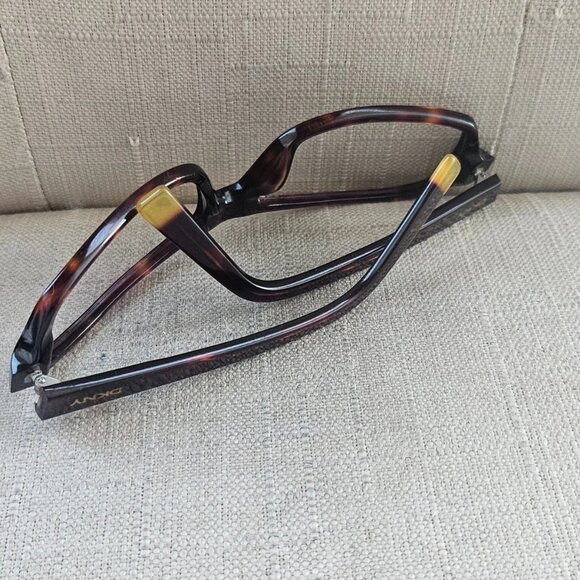 Vintage Eyeglasses Frame Dark Brown DY4003 Wrap Shape Glasses 61[]16 120 - Picture 5 of 12